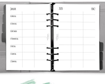 Calendar 2024 A5 1W2S "Family Calendar", planner 2024 German, calendar 2024 German, calendar inserts 2024, calendar 2023 2024