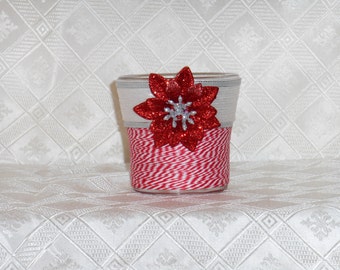 Christmas / Holiday / Holiday Decor / Candle - Tealight Jar / Candy Jar / 1