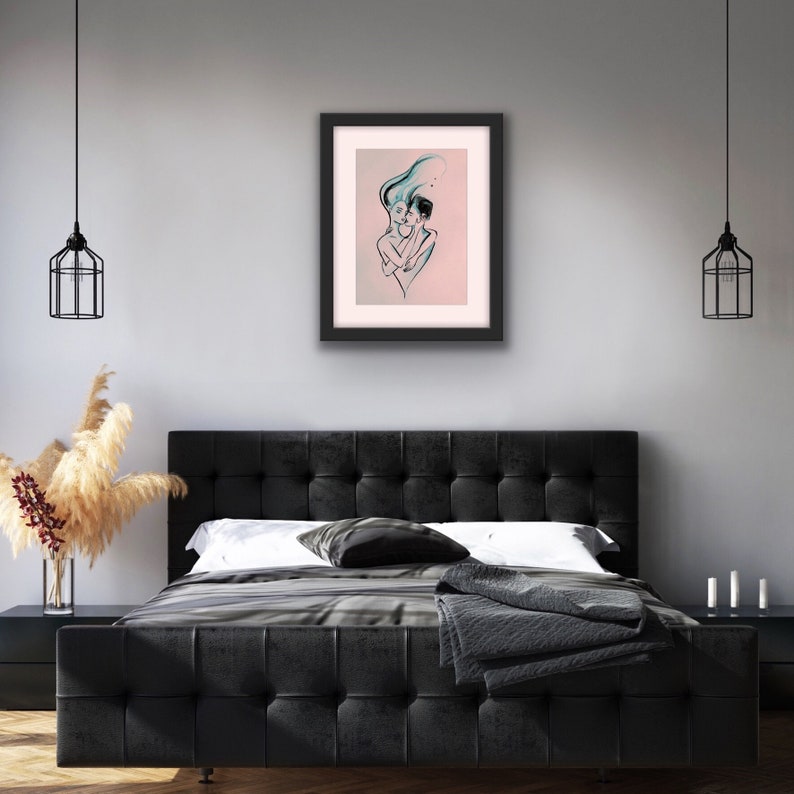Fall in Deep Peach Giclee print A3