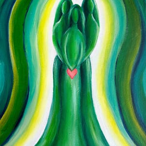 sisterhood   - Healing, spiritual original art canvas board