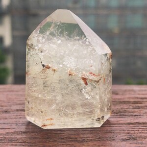 Stunning Ruitilated Quartz with hematite and silver flecks