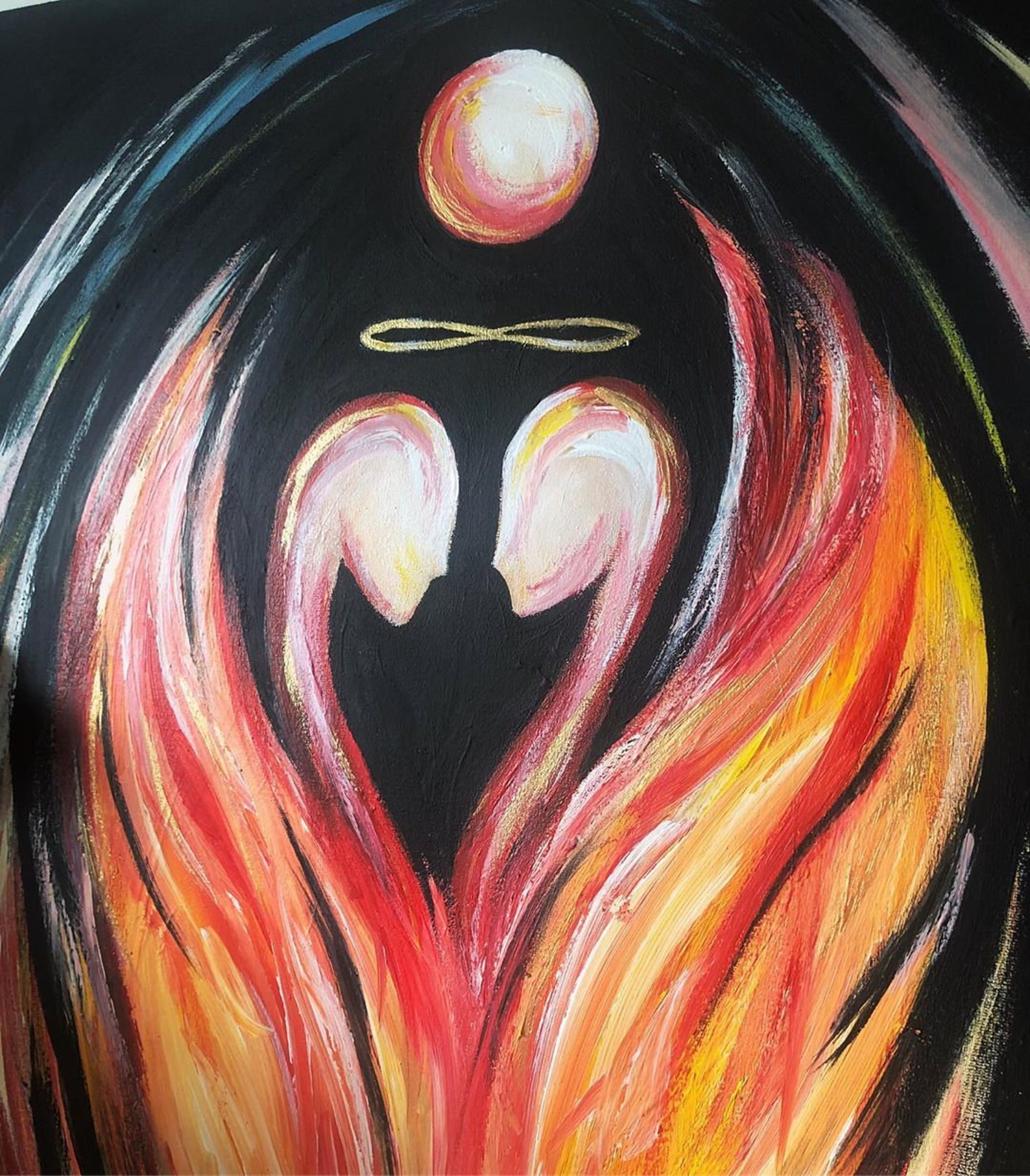 PHOENIX RISING Acrylic on Canvas - Etsy