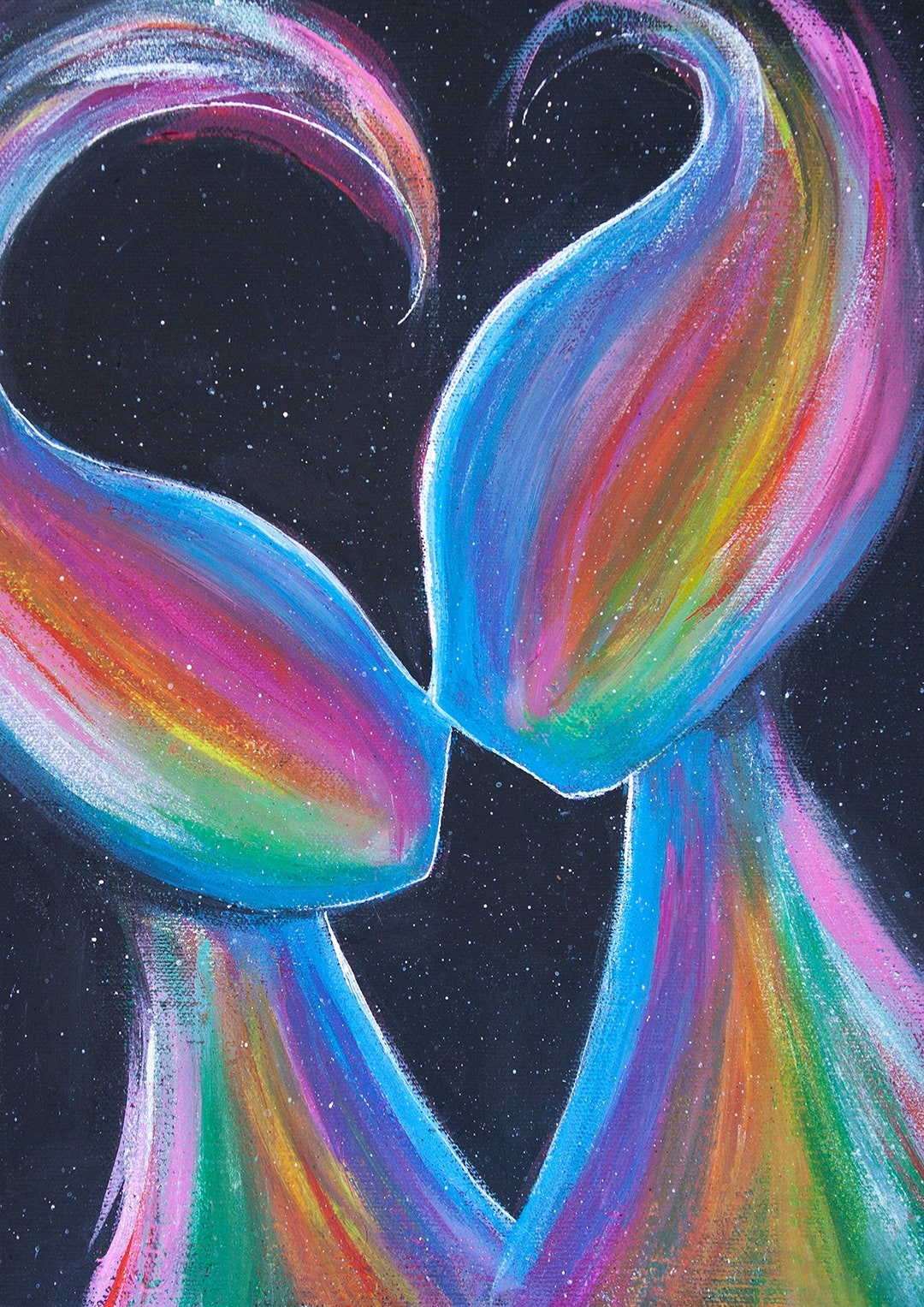 FLOW Abstract Twin Flame Art - Digital Download - Etsy
