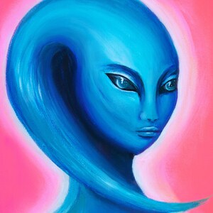 Liefde alien - A5 Giclee kunstkaart