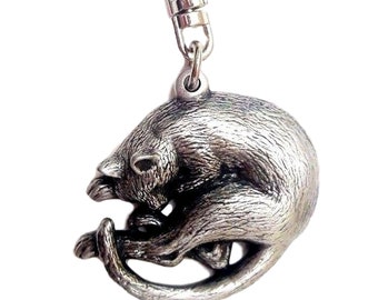 Sleeping Cat Pendant Etsy