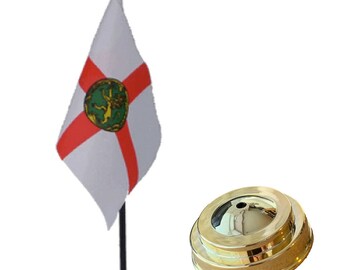 Guernsey Sleeved Flag suitable for Boats 45cm x 30cm Alderney