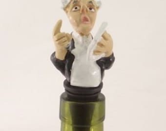 Novelty Cake Decoration Gift Box Wobbly Legs Santa Wine Saver Bottle Stopper