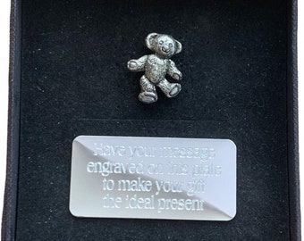 APC110 Antique Silver Finish Friends Forever with Tassel and Teddy Bear PlannerTN Charm