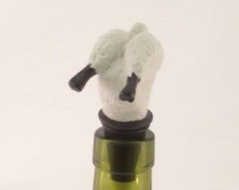 Novelty Cake Decoration Gift Box Wobbly Legs Santa Wine Saver Bottle Stopper