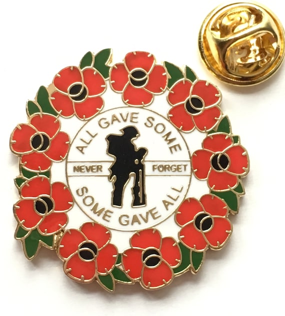 POPPY LEST WE FORGET REMEMBRANCE ENAMEL PIN BADGE. WE WILL REMEMBER THEM POPPY LEST WE FORGET REMEMBRANCE ENAMEL PIN BADGE. WE WILL REMEMBER THEM