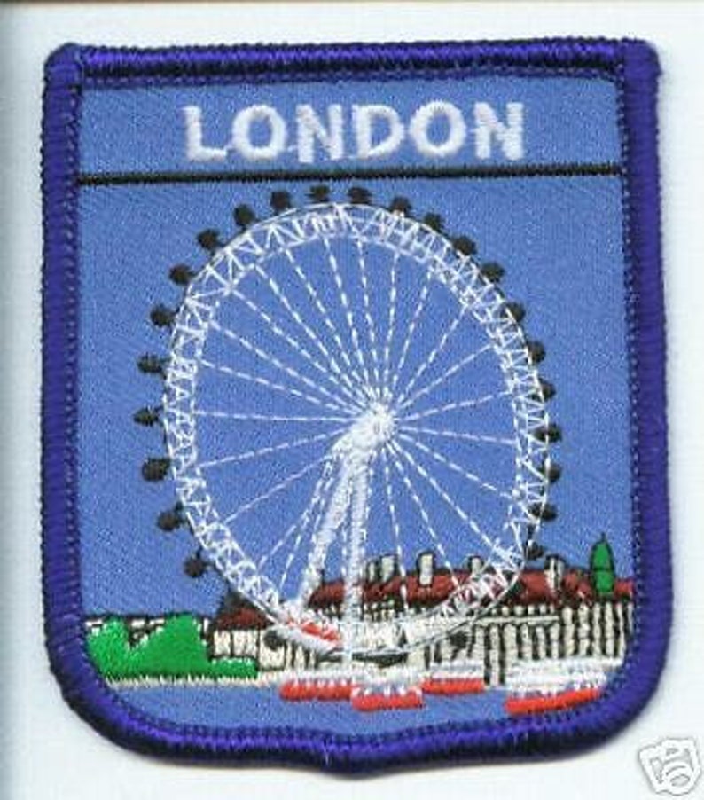 London Eye World Embroidered Patch Badge A219 Etsy
