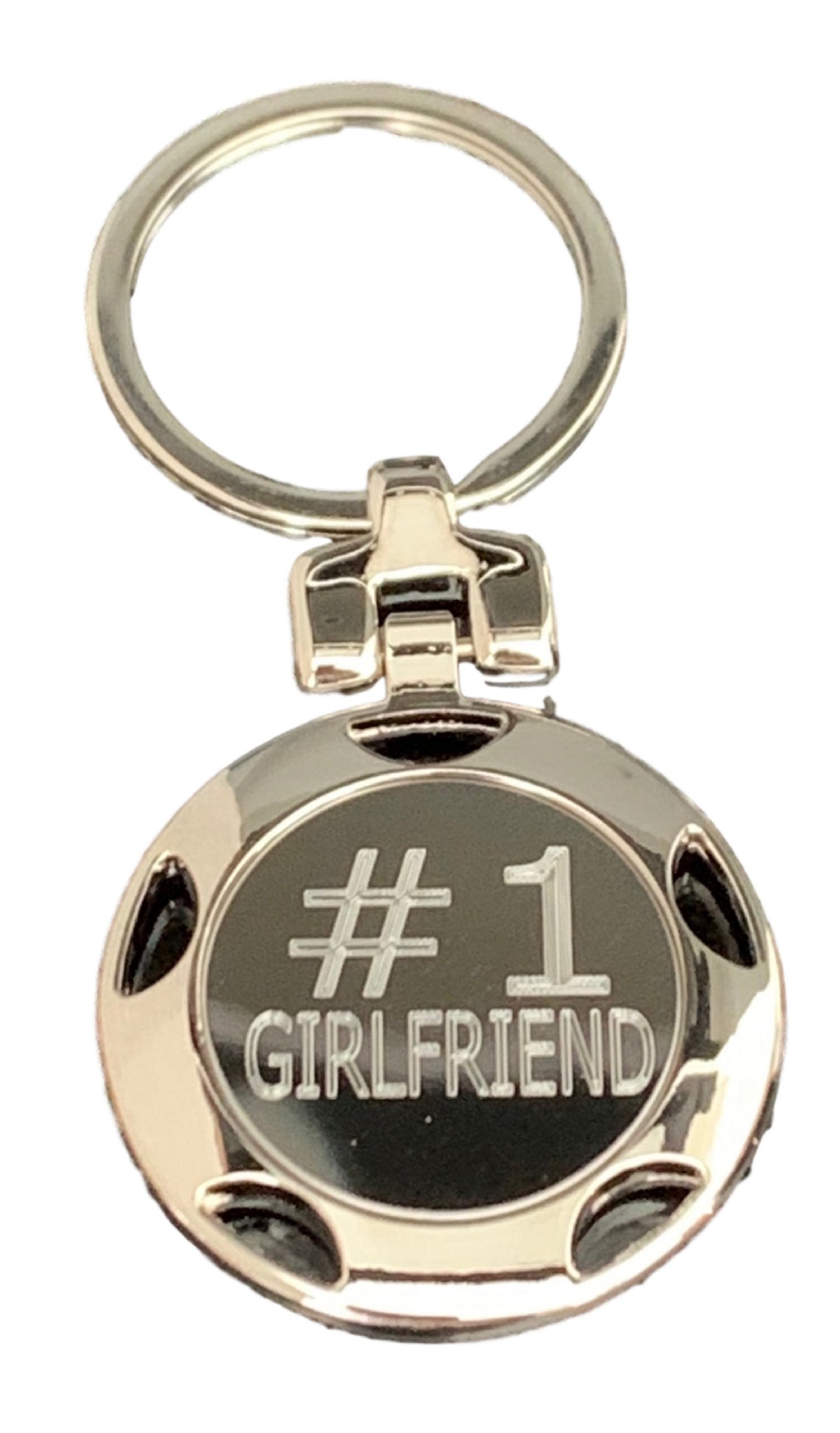 Personalised 1 Girlfriend Keyring in Gift Box Engraved Free Etsy