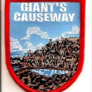 Giant Causeway Flag World Embroidered Patch (A423 )