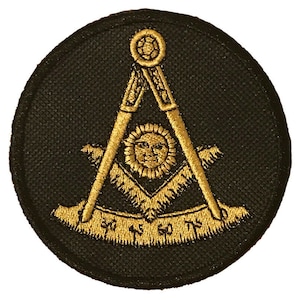 Masonic Past Master Embroidered Sew / Iron on Patch Badge (A)