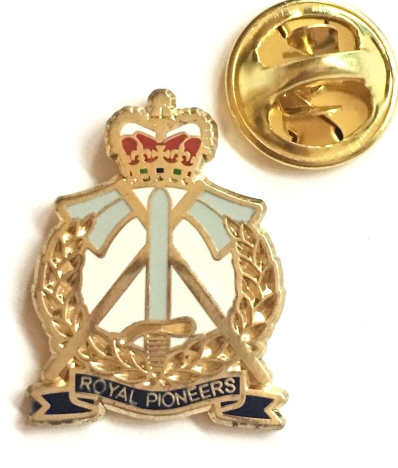 Royal Pioneers Military Enamel Lapel Pin Badge Etsy