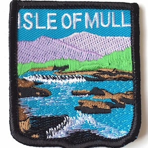 Isle of Mull Scotland Embroidered Patch (A298)