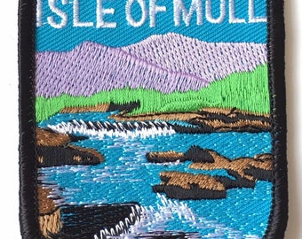 Isle of Mull Scotland Embroidered Patch (A298)