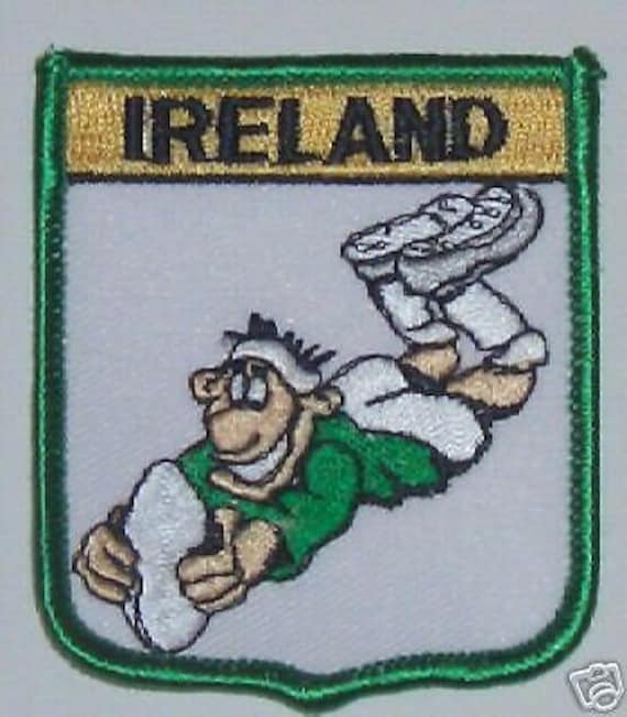 Ireland Rugby Player Flag World Embroidered Patch A135 