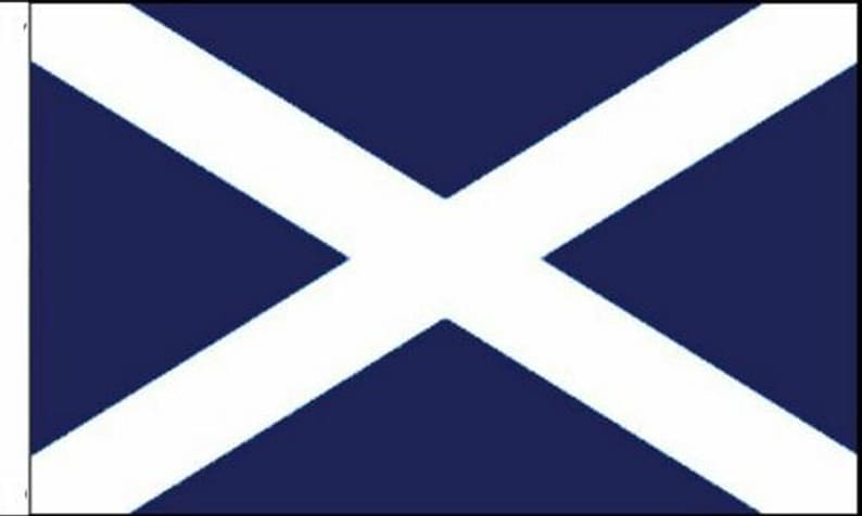 Scotland Sleeved Flags suitable for Boats 45cm x 30cm Navy Blue Pack Of Two St Andrews