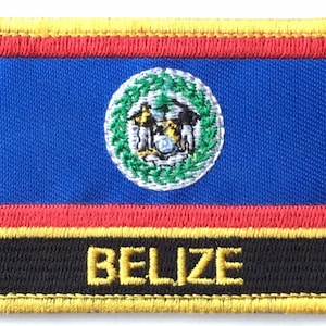 Belize bestickt Nähen oder Aufbügler Abzeichen