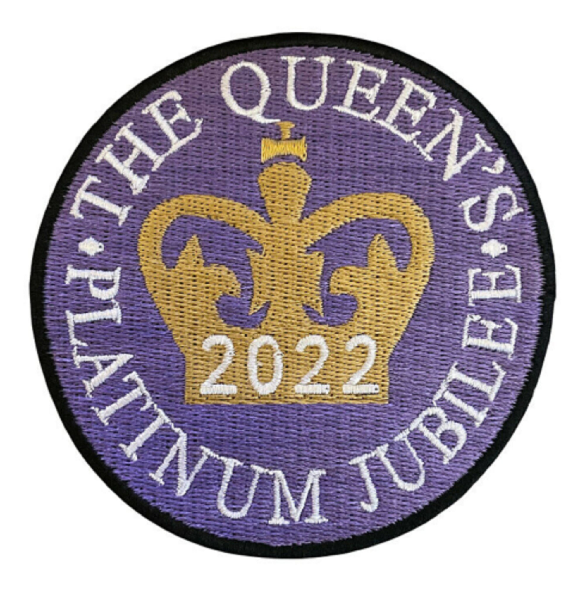 The Queen S Platinum Jubilee 2022 Fully Embroidered Sew or - Etsy