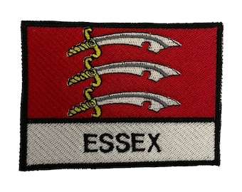 Essex Iron or Sew on Embroidered Patch (A)