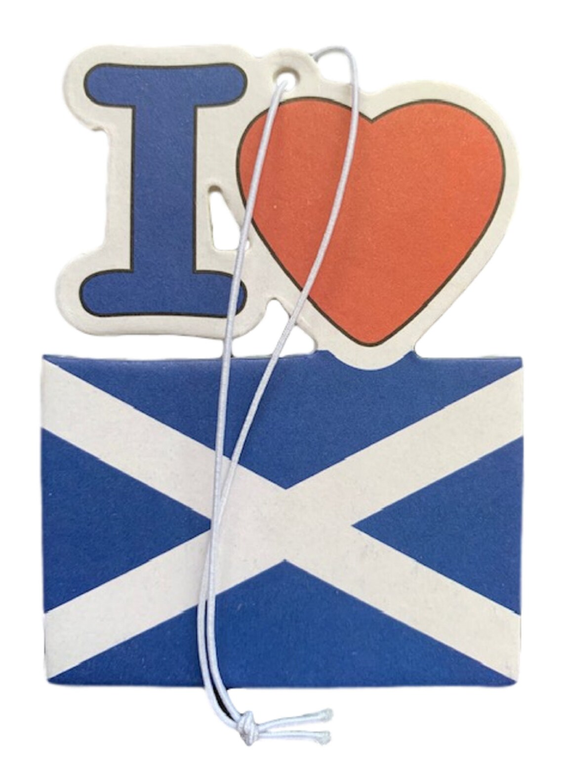 Car Air Freshener Souvenir Lemon Fragrance I Love Scotland Etsy