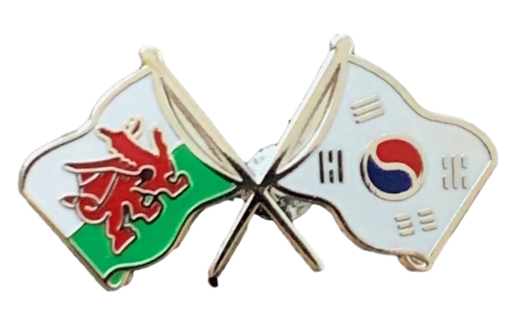 Scotland & South Korea Flags Friendship Courtesy Enamel Lapel Pin Badge T856 Scotland & South Korea Flags Friendship Courtesy Enamel Lapel Pin Badge T856