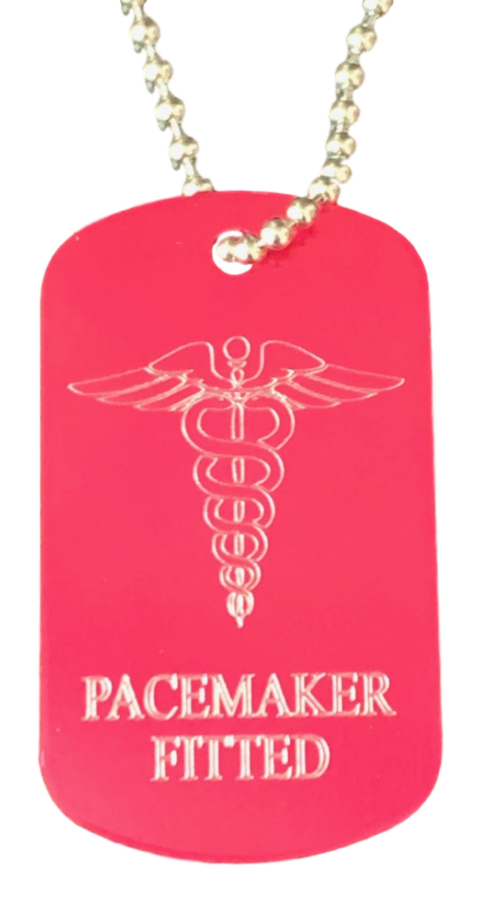 Personalised Pacemaker Fitted SOS Medical Alert ID Tag Steel | Etsy