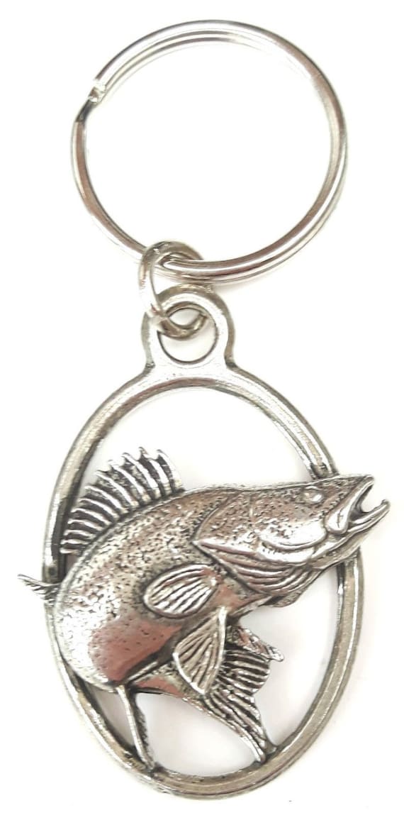 Carp Key Ring Handcrafted from Solid Pewter In the UK