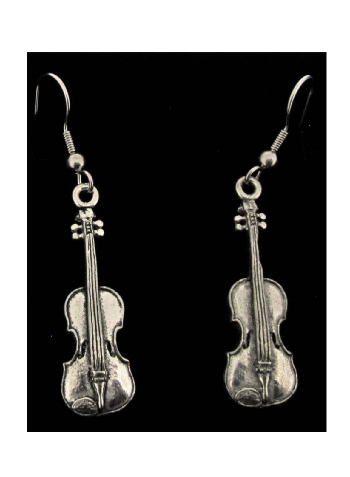 Violin Earrings Handcrafted From Lead Free Pewter With - Etsy Singapore