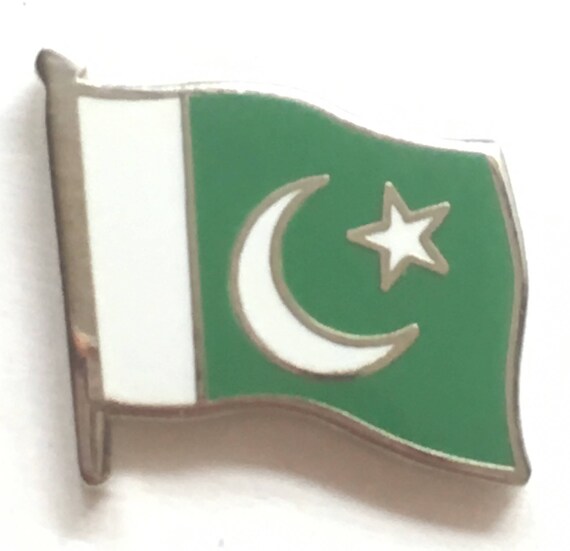 Pakistan Flag enamel Lapel Pin Badge Etsy