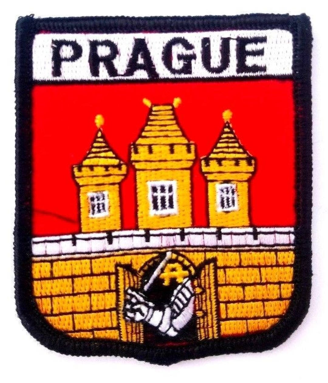 Prague Embroidered Patch Etsy