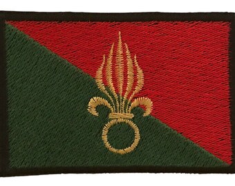 Bandiera del toppa ricamo per stiro O cucire Legione spagnola 7,8 cm 