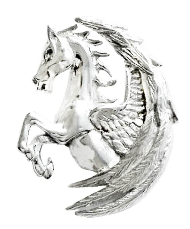 Pegasus Fortuna Sterling Silver Pendant By Anne Stokes COM14