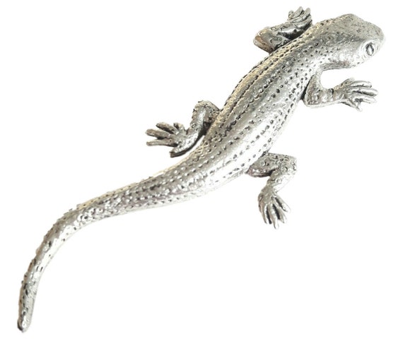 Lizard Pewter Lapel Pin Badge XTSPBC08 Lizard Pewter Lapel Pin Badge XTSPBC08