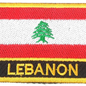 Lebanon  Embroidered Sew or Iron on Patch Badge