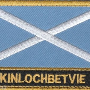 Kinlochbetvie Scotland Town & City Embroidered Sew on Patch Badge