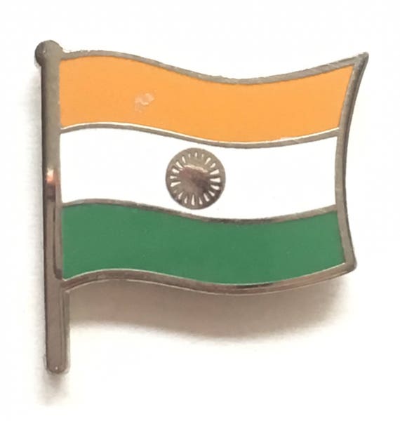 India Flag enamel Lapel Pin Badge | Etsy