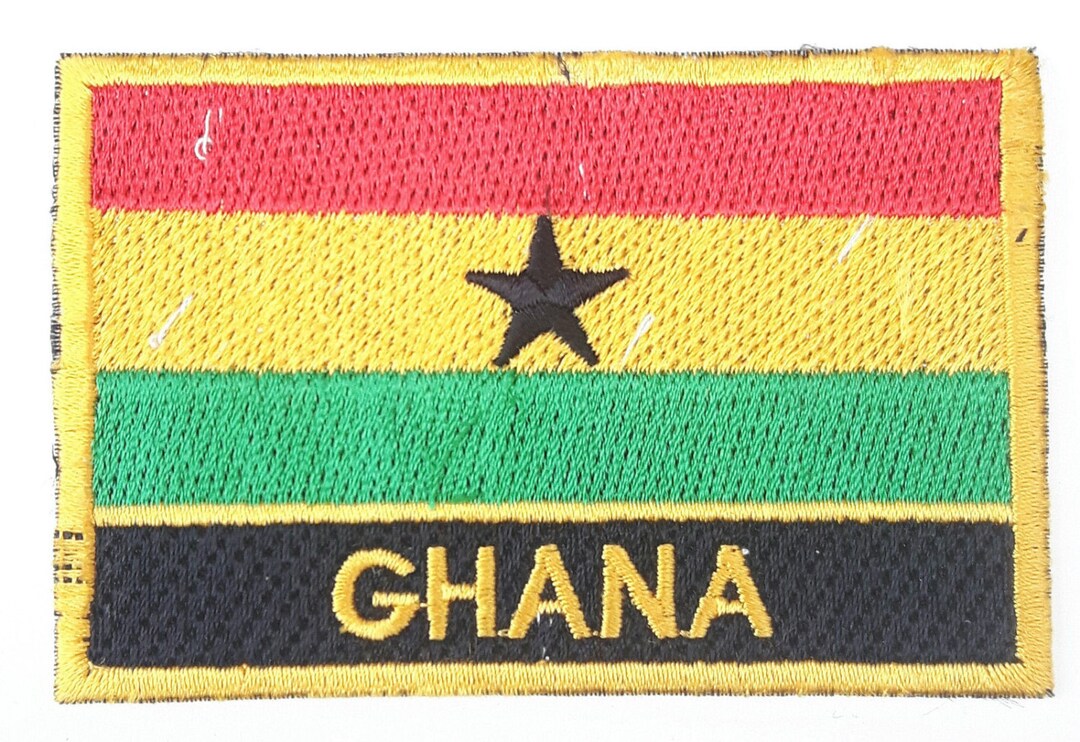 Ghana Embroidered Sew or Iron on Patch Badge Etsy