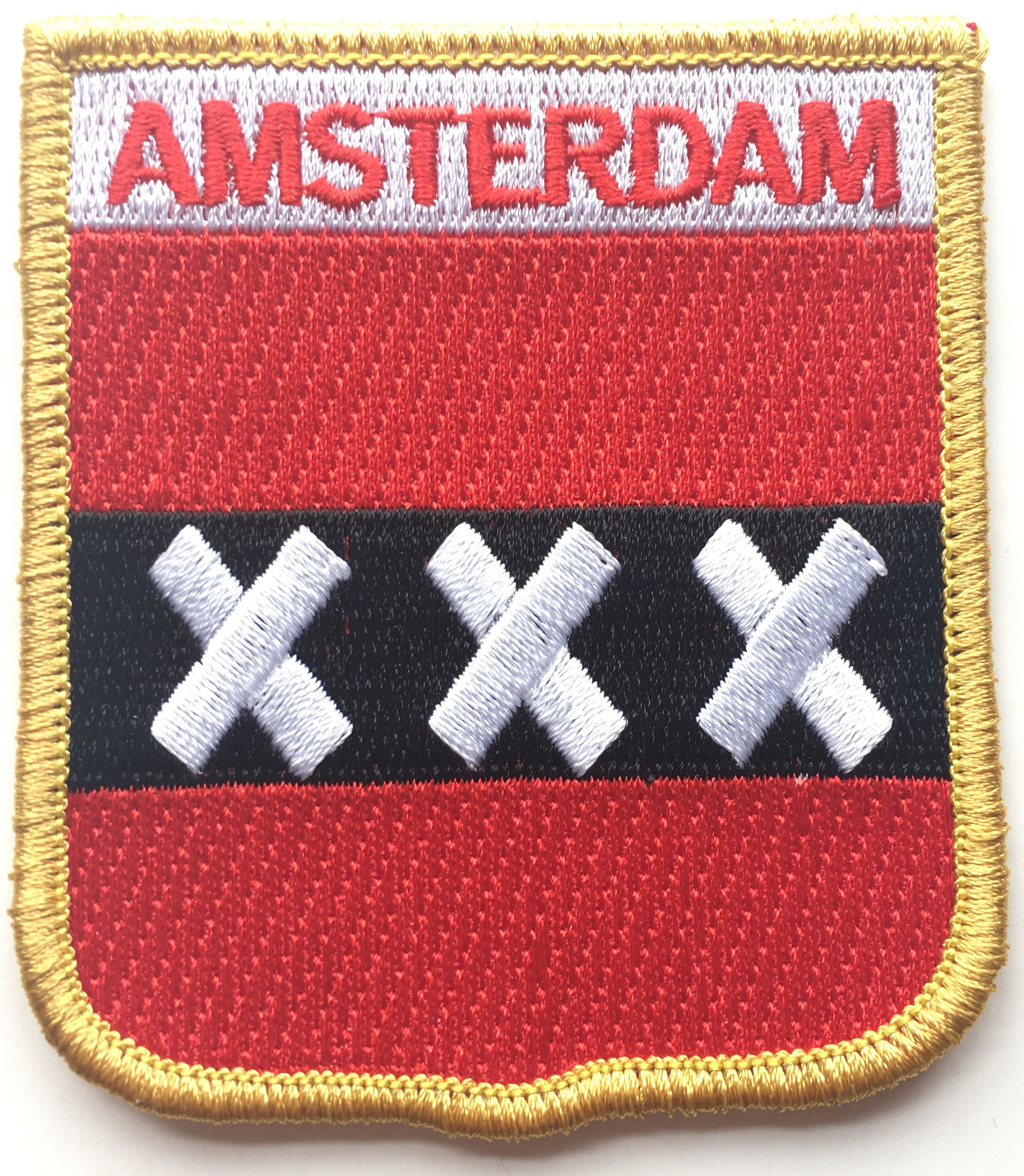 Patch écusson Imprimé Drapeau Pays-Bas - Taille 5x8 Cm, Fixation Scratch Mâle/femelle, Pour Veste Ou Sac