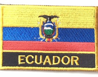 Ecuador Embroidered Sew or Iron on Patch Badge