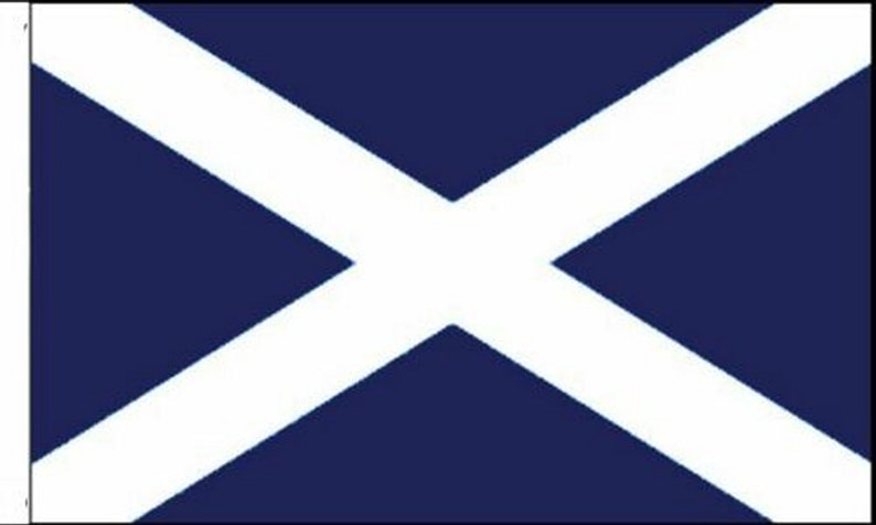 Scotland Sleeved Flags suitable for Boats 45cm x 30cm Navy Blue Pack Of Two St Andrews