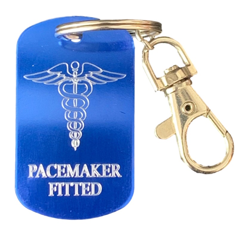 Personalised Pacemaker Fitted SOS Medical Alert ID Tag Key - Etsy UK