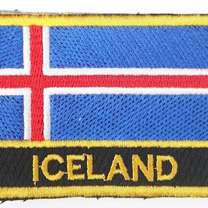 Island bestickt Aufnäher oder Aufnäher Abzeichen