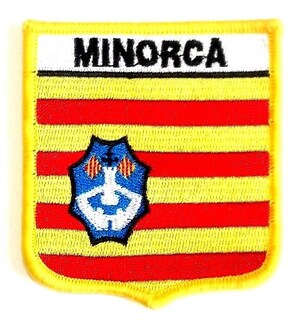 Écusson Brodé Drapeau De Majorque à Coudre - 3.2x5.3 Cm - Patch Broderie Qualité Pour Veste, Sac, Casquette
