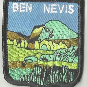 Ben Nevis Scotland Crest  Flag World Embroidered Patch Badge