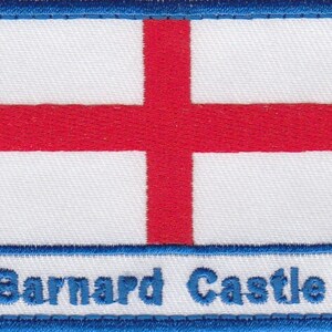 Barnard Castle  England Town & City Embroidered Sew on Patch Badge