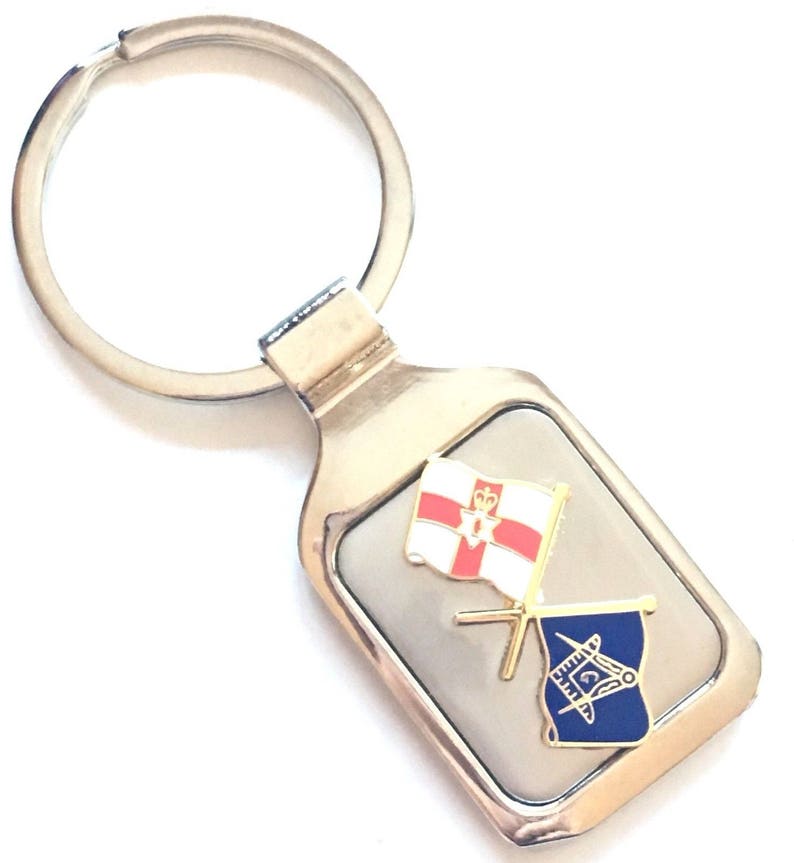 Personalised Masonic Crest /& Northern Ireland Crested Key Ring Pouch K148