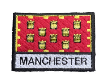 Manchester Embroidered Sew or Iron on Patch (A)